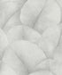 Palm Leaf Wallpaper in Soft Grey