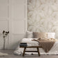 Palm Leaf Wallpaper in Beige
