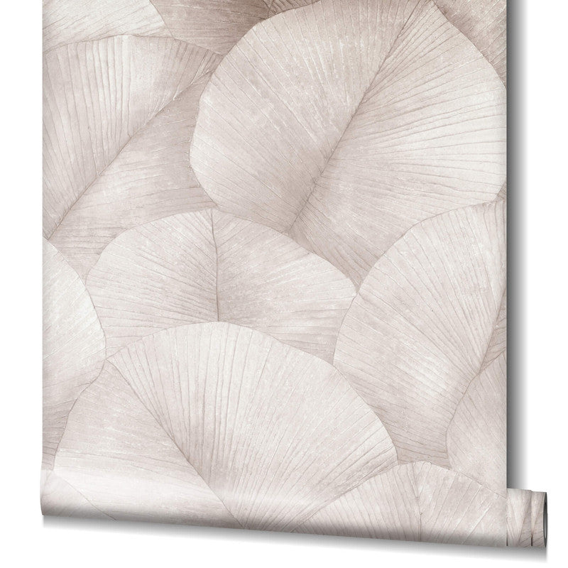 Palm Leaf Wallpaper in Pink/Rose