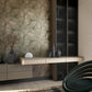Palm Leaf Wallpaper in Brown/Gold