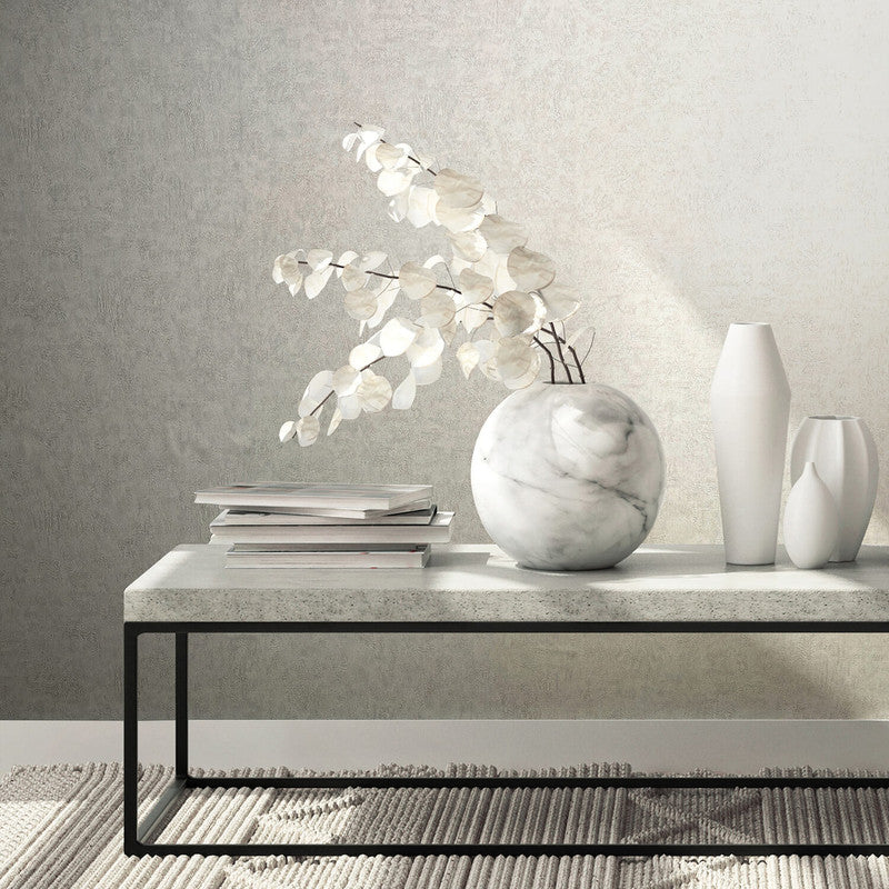 Plaster Wallpaper in Light Grey