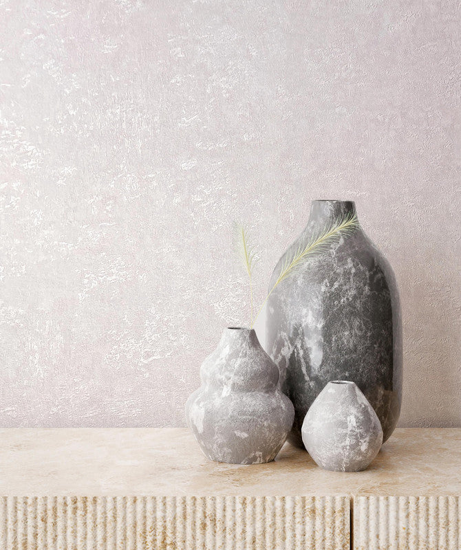 Plaster Wallpaper in Pink/Rose