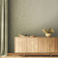 Plaster Wallpaper in Green/Brown