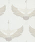 Sample Stork Wallpaper in White/Beige