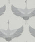 Sample Stork Wallpaper in Grey/White