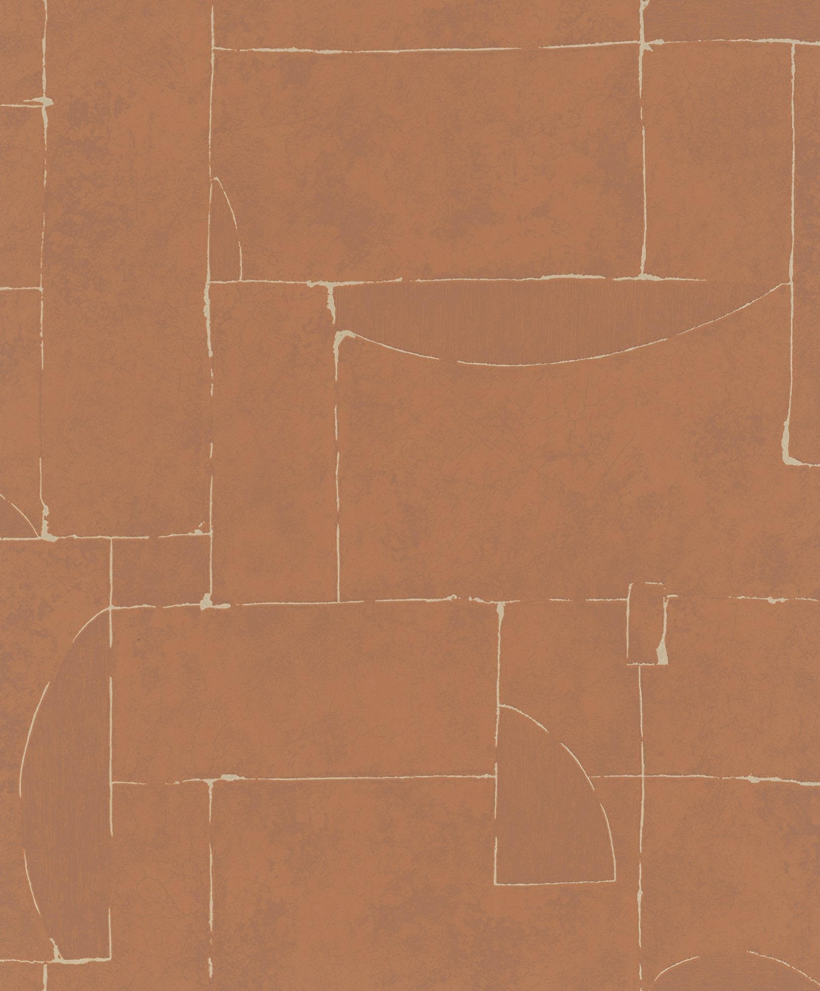 Sample Terra Graphic Tile Brick Stone Wallpaper In Red Orange Gw 34605 1
