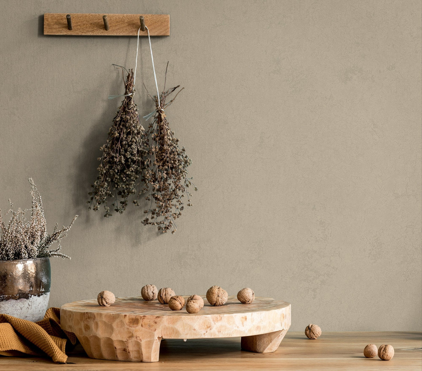 Terra Uni Plain Texture Wallpaper In Beige Bronze Brown Gw 34606 2