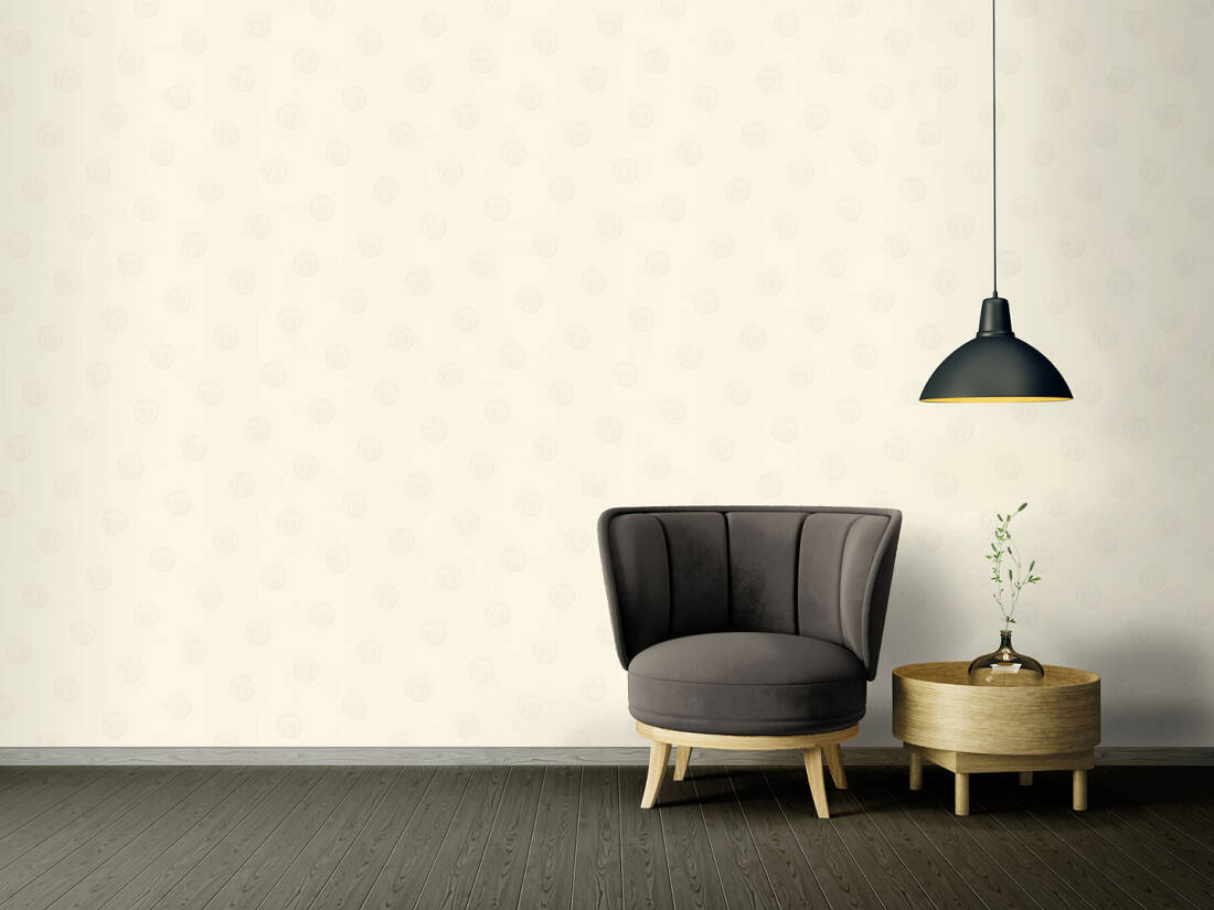 Motif Dots Textured Wallpaper in Ivory