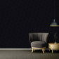 Motif Dots Textured Wallpaper in Black