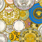 Les Etoiles De La Mer Textured Wallpaper in Multi