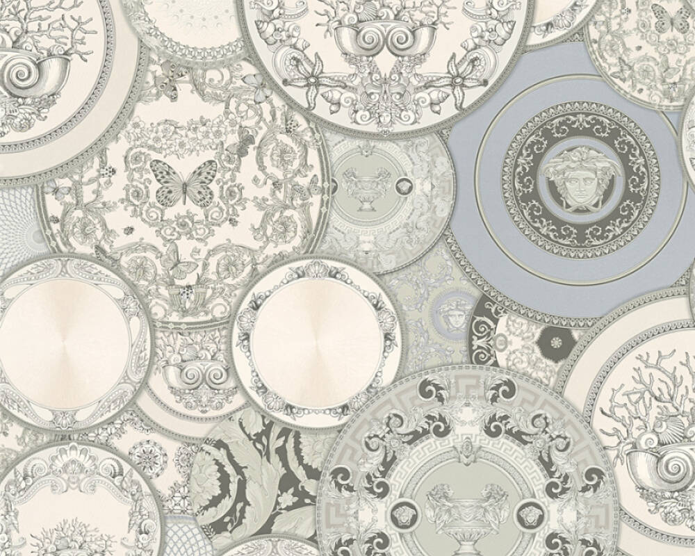 Les Etoiles De La Mer Textured Wallpaper in Grey/Silver