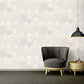 Les Etoiles De La Mer Textured Wallpaper in Grey/Metallic