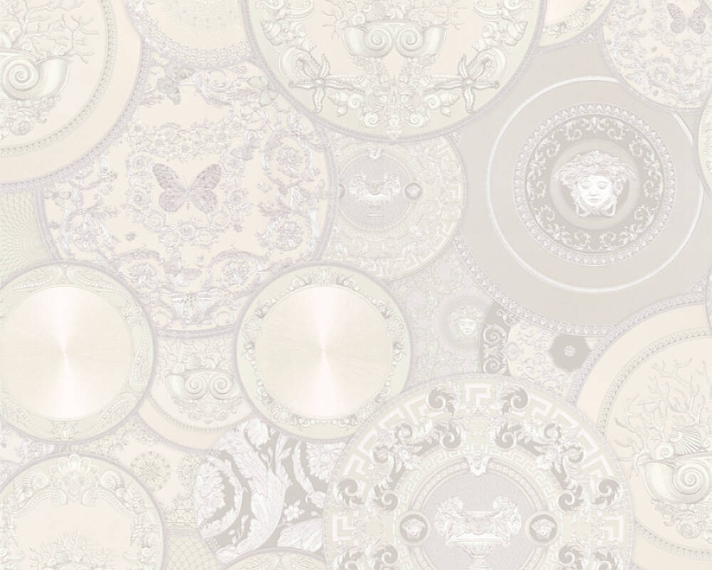 Les Etoiles De La Mer Textured Wallpaper in Grey/Metallic