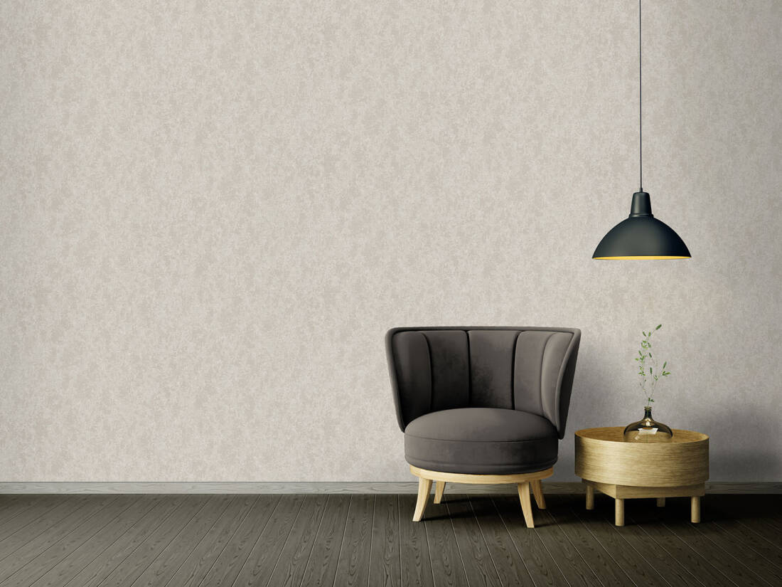 Abstract Shapes Textured Wallpaper in Grey/Metallic