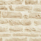 Brick Stone Wallpaper in Beige/Cream