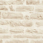 Brick Stone Wallpaper in Soft Beige/Cream