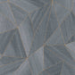 Wood Modern Geo Wallpaper in Dark Grey/Gold