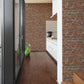 Brick Cottage Deco Wallpaper in Red/Grey