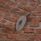 Brick Cottage Deco Wallpaper in Red/Grey
