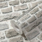 Brick Cottage Deco Wallpaper in Grey/Neutral