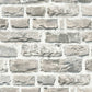 Brick Cottage Deco Wallpaper in Grey/Neutral