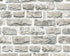 Brick Cottage Deco Wallpaper in Grey/Neutral