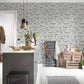 Brick Cottage Deco Wallpaper in Grey/Ivory