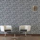 Brick Cottage Deco Wallpaper in Dark Grey