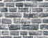 Sample Brick Cottage Deco Wallpaper in Dark Grey