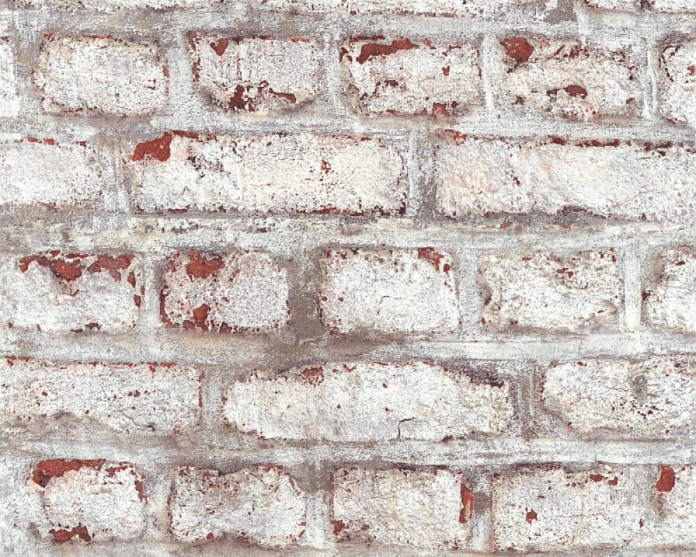 Brick Cottage Wallpaper in Beige/Brown/Cream