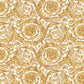 Baroque Textured Damask Wallpaper in Browns/Metallic from the Versace IV Collection