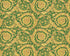 Baroque Textured Damask Wallpaper in Green/Beige from the Versace IV Collection