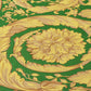 Baroque Textured Damask Wallpaper in Green/Beige from the Versace IV Collection