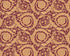 Baroque Textured Damask Wallpaper in Red/Beige from the Versace IV Collection