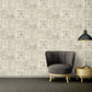 Classical Deco Textured Damask Wallpaper in Grey/Metallic from the Versace IV Collection