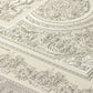 Classical Deco Textured Damask Wallpaper in Grey/Metallic from the Versace IV Collection