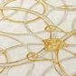Modern Geometric Textured Wallpaper in Cream/Gold from the Versace IV Collection