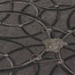 Modern Geometric Textured Wallpaper in Black/Silver from the Versace IV Collection