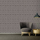 Modern Geometric Textured Wallpaper in Grey/Silver from the Versace IV Collection