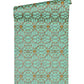 Modern Geometric Textured Wallpaper in Green/Metallics from the Versace IV Collection