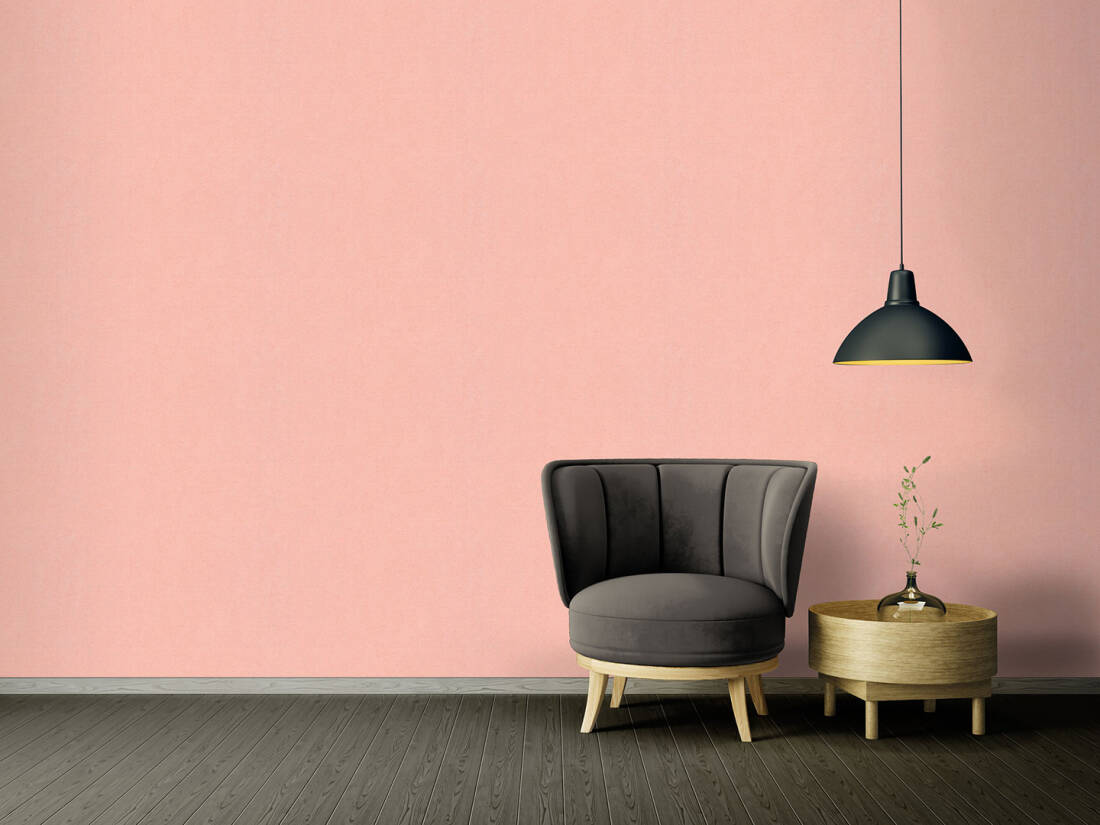 Classical Solid Textured Wallpaper in Pink/Metallic from the Versace IV Collection