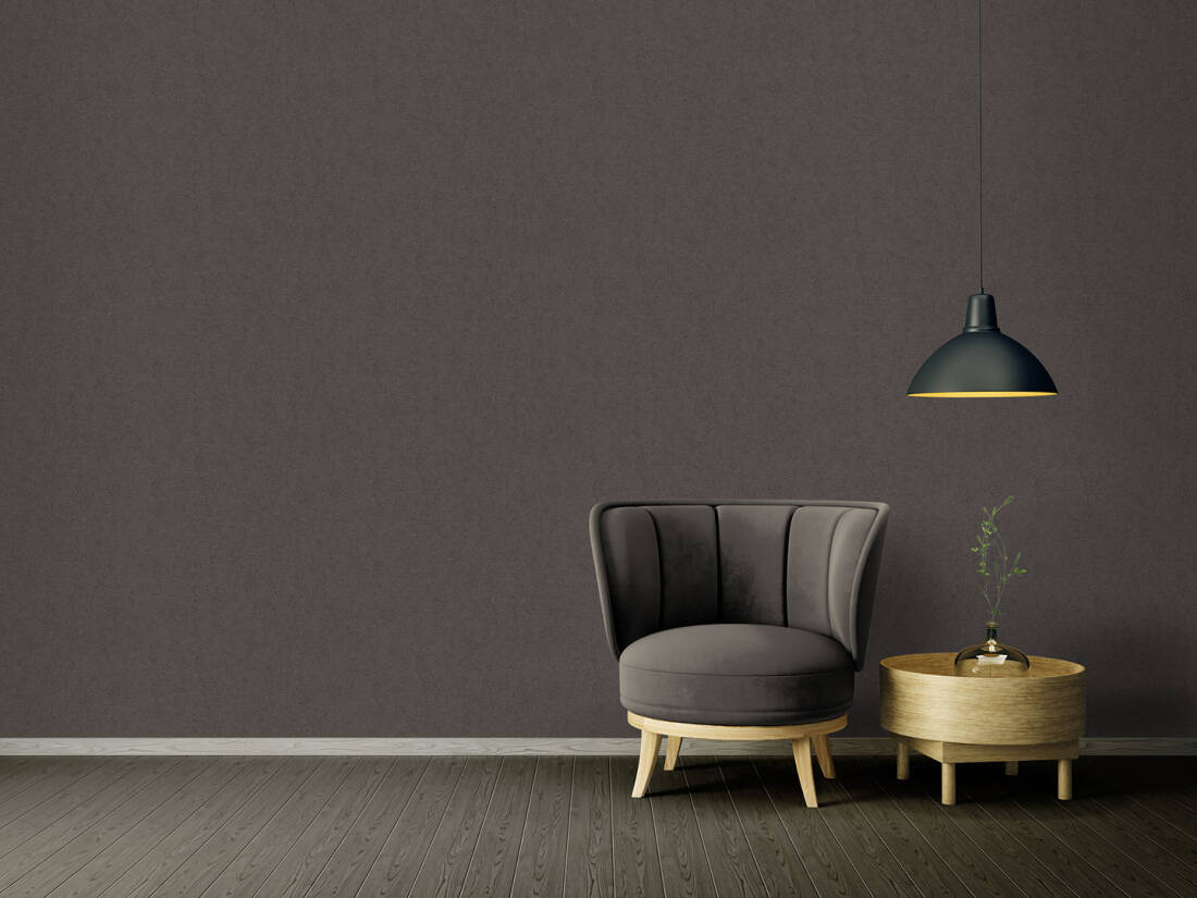 Classical Solid Textured Wallpaper in Grey/Metallic from the Versace IV Collection