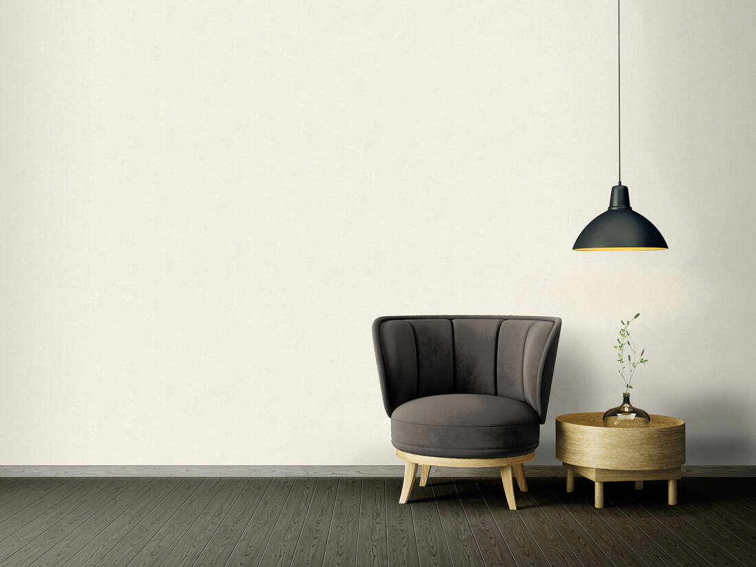 Classical Solid Textured Wallpaper in White/Metallic from the Versace IV Collection