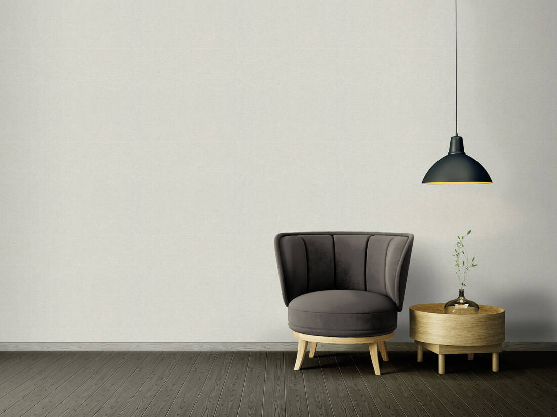 Classical Solid Textured Wallpaper in Grey/Silver from the Versace IV Collection