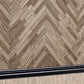 Cottage Wood Textured Wallpaper in Brown/Beige from the Versace IV Collection
