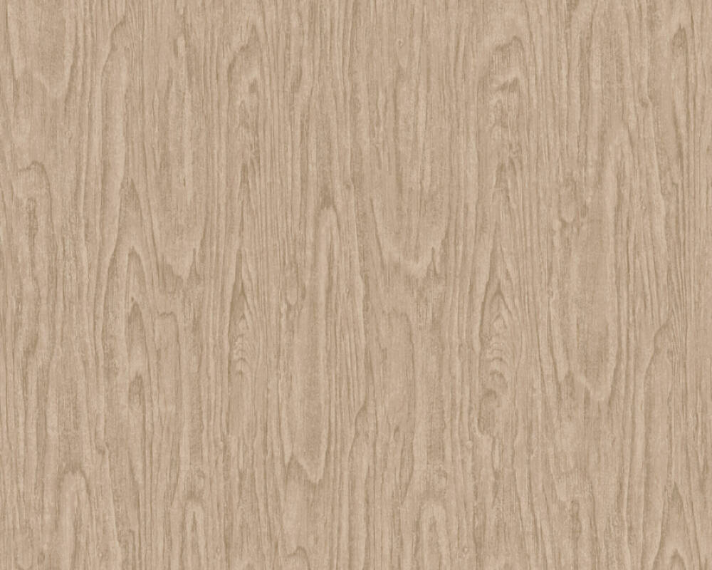 Woodgrain Textured Wallpaper in Beige/Brown from the Versace IV Collection