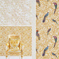 Floral Bird Scrollwork Textured Wallpaper in Gold/Cream from the Versace IV Collection