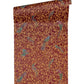 Floral Bird Scrollwork Textured Wallpaper in Red/Gold from the Versace IV Collection