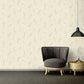 Floral Bird Scrollwork Textured Wallpaper in Beige/Cream from the Versace IV Collection