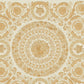 Classical Tile Baroque Textured Wallpaper in Gold/Cream from the Versace IV Collection